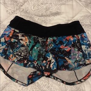 Colorful comfortable lululemon shorts.